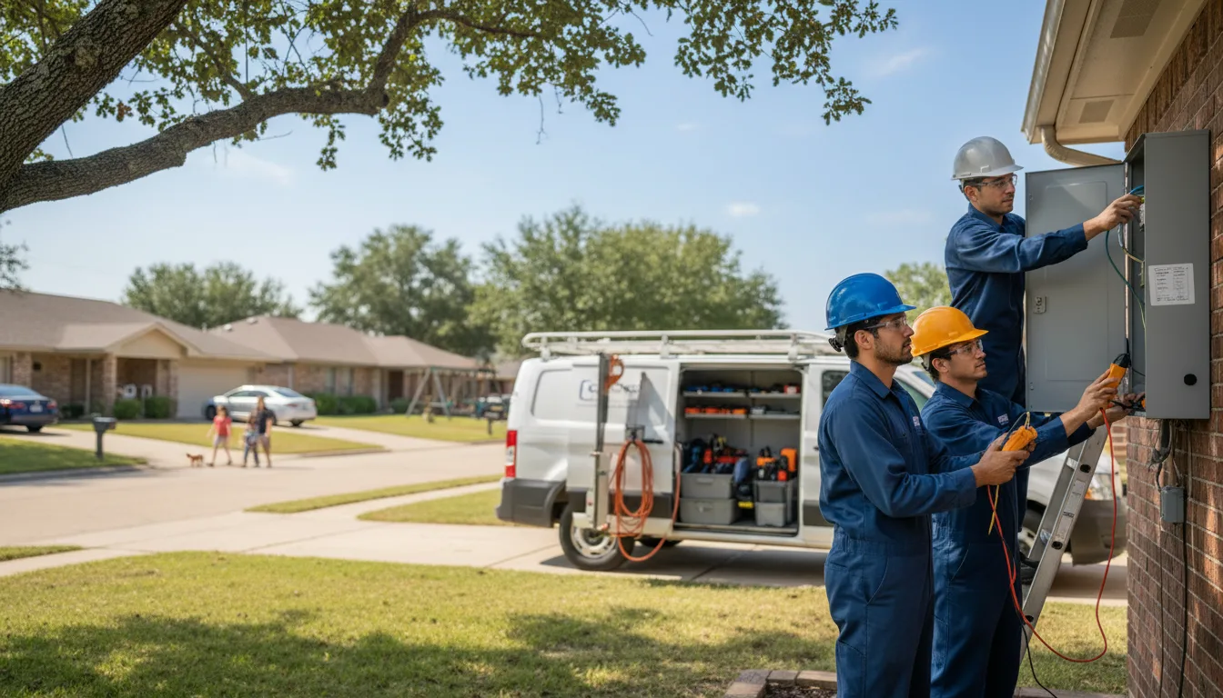 Certified electrician providing emergency electrical services in Tokio, TX